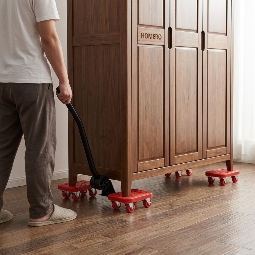 Heavy Load Furniture Shifter Kit with 360° Universal Rotating Wheels