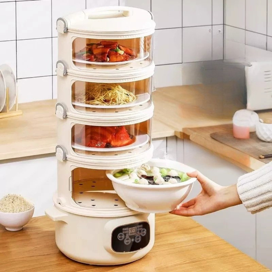 Multifunctional Electric Food Steamer with Smart Timer