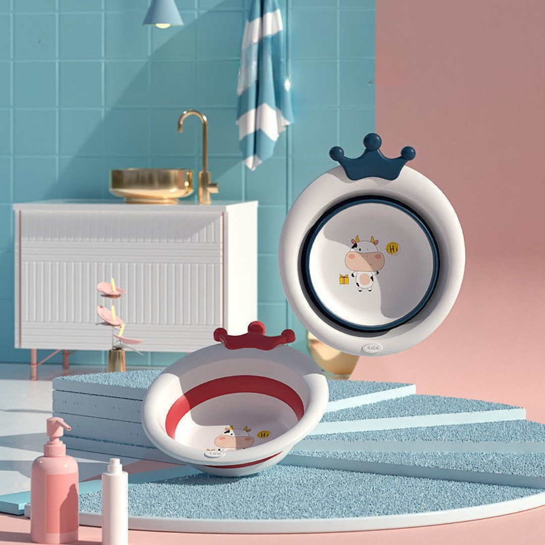 Homero Cute Cartoon Baby Wash Basin with Durable Design