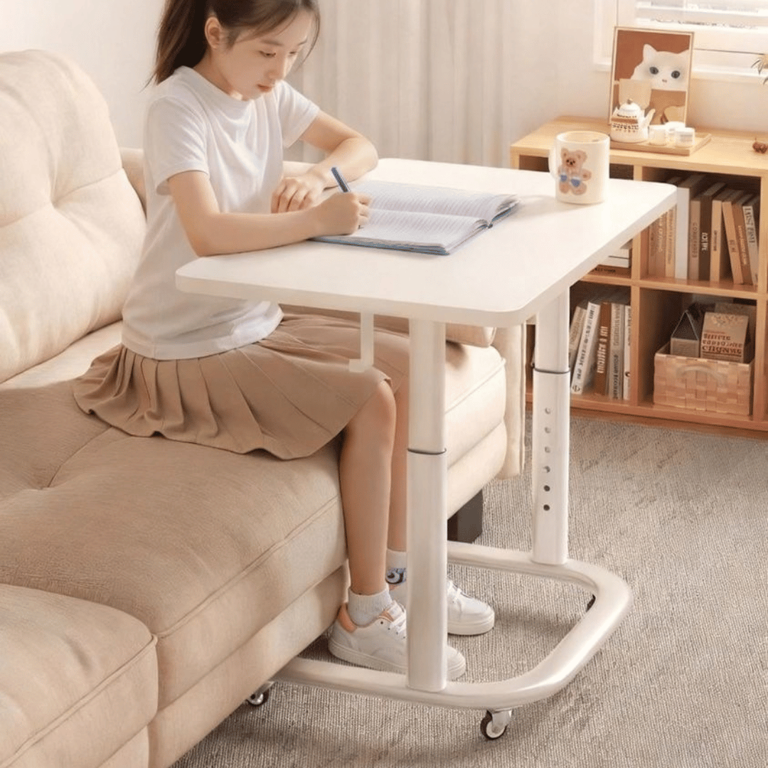 Homero Study Workstation Adjustable Height Mobile Desk