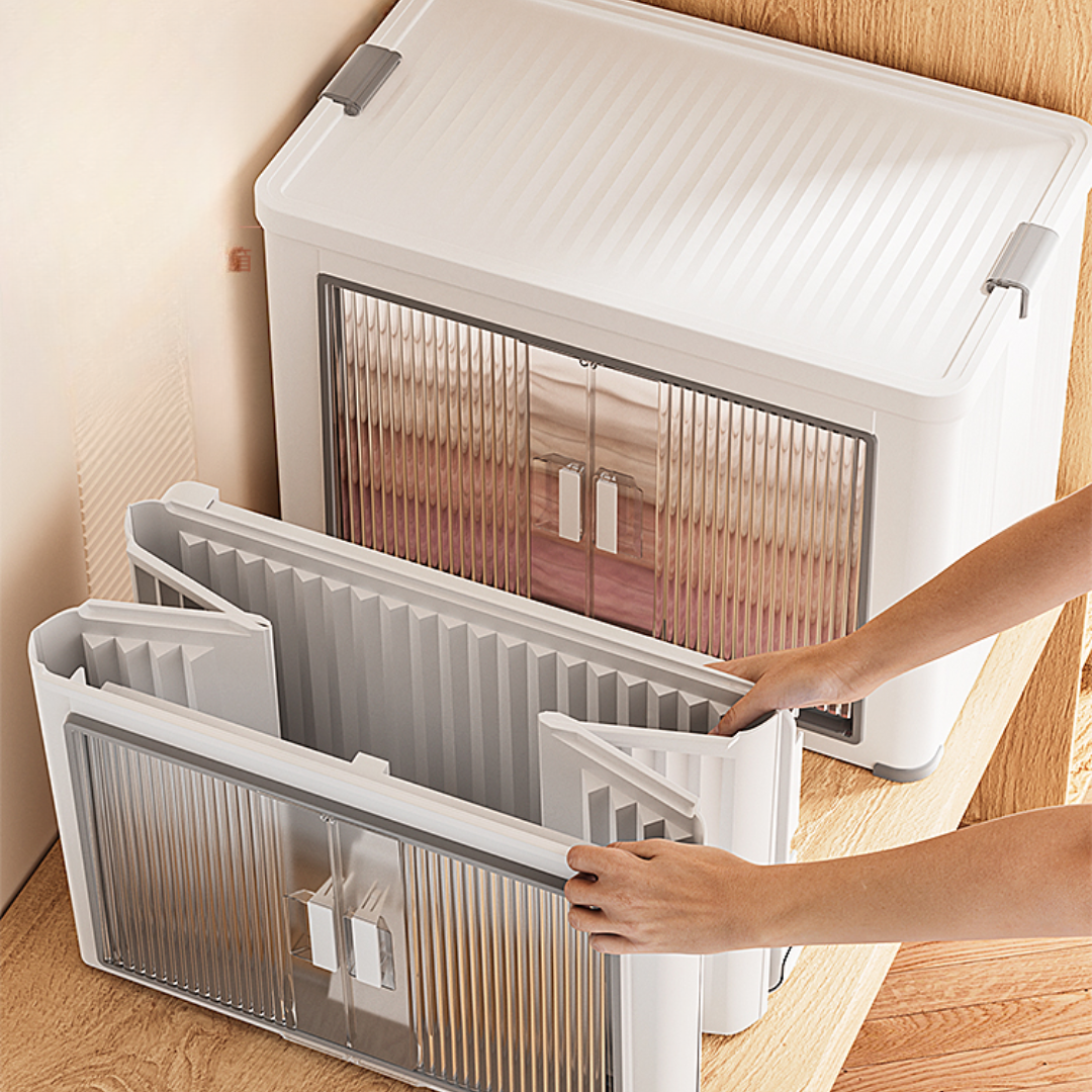 Stackable Multi-Layer Storage Cabinet