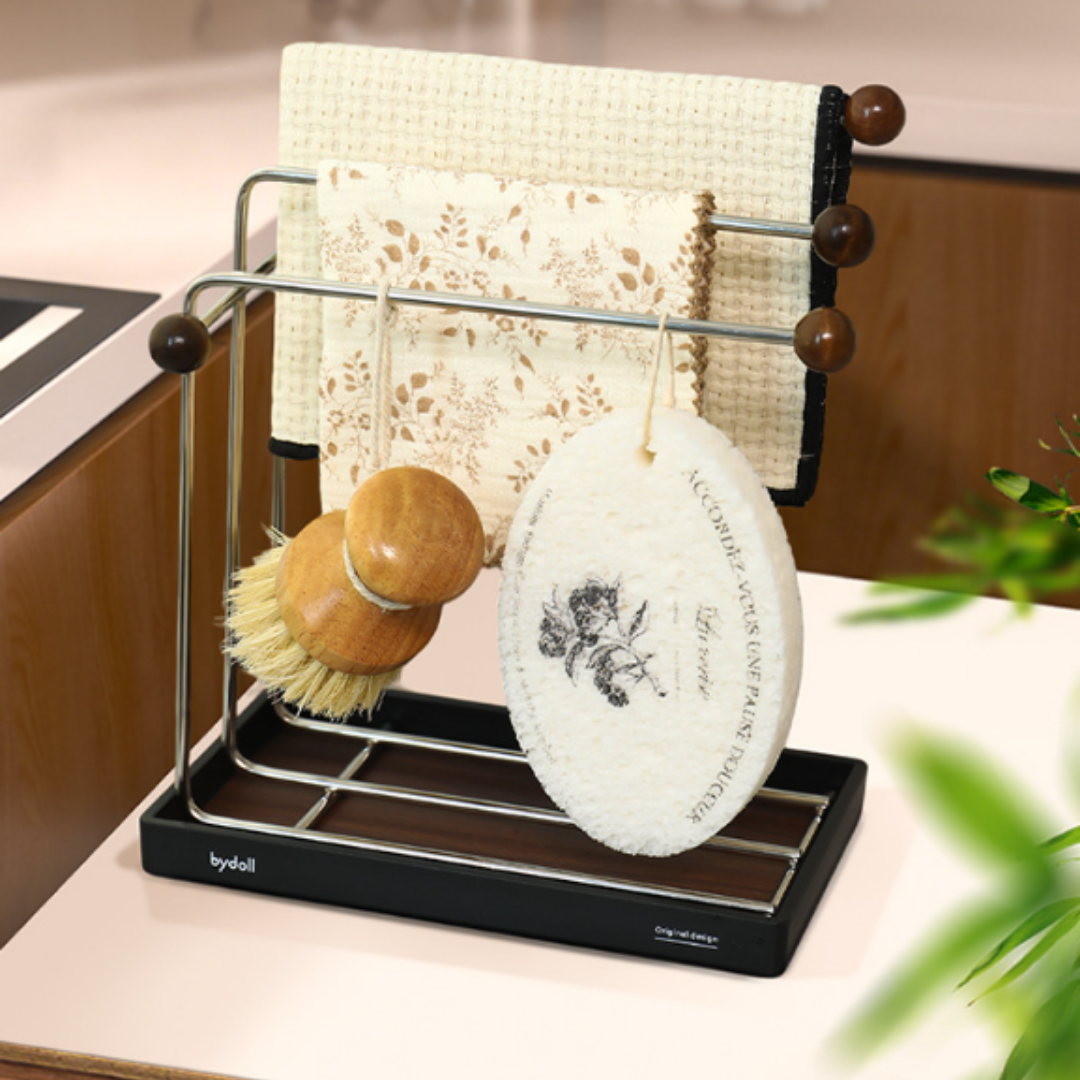 Countertop Stainless Steel Drain Rag Rack