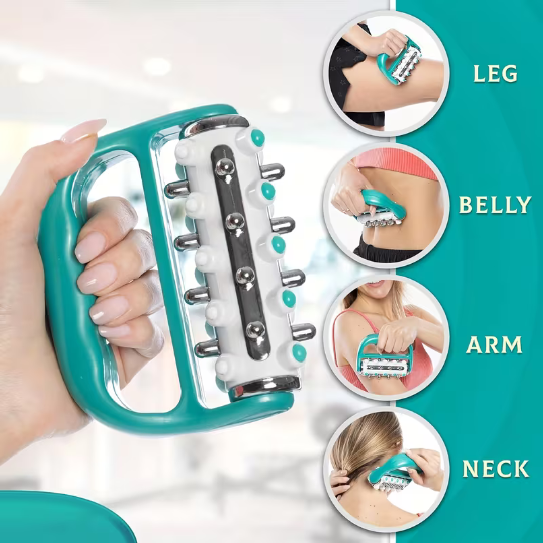 Ergonomic Handheld Massage Roller Full Body Rolling Massager