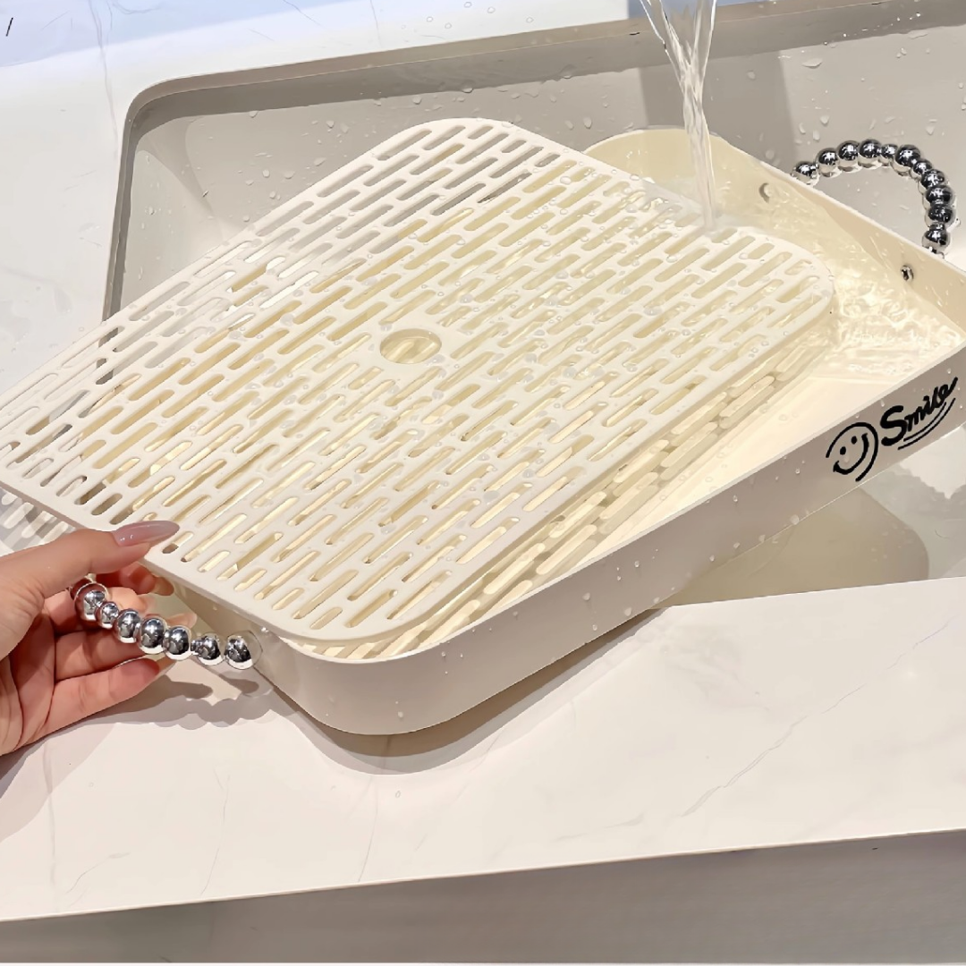 Elegance Detachable Double-Layer Acrylic Tea Tray