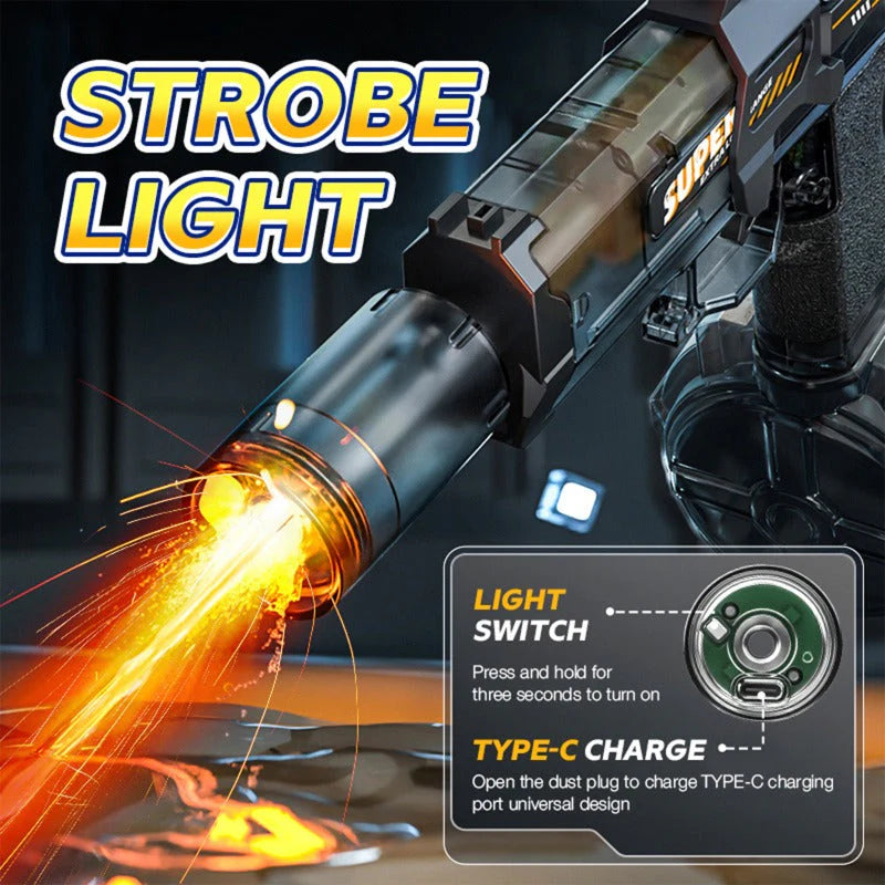 Homero LED Electric Water Gun with Rechargeable Battery Power