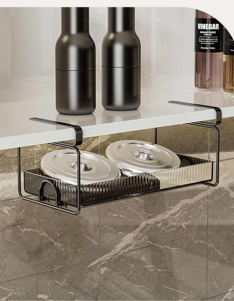 Punch-Free Cabinet Mounted Tissue Box for Kitchen & Bathroom