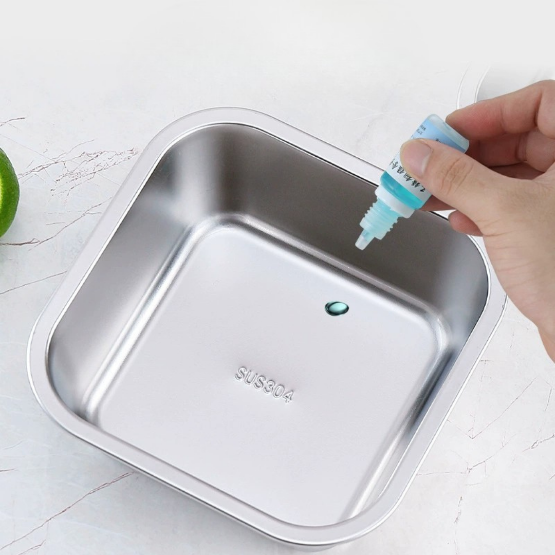 HOMERO Stainless Steel Storage Container with Leakproof Silicone Lid - 400ml