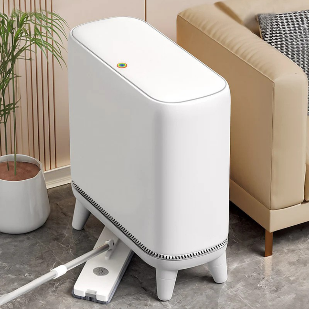 Homero Narrow Press-Top Space-Saving Slim Design Trash Can - 12.5L