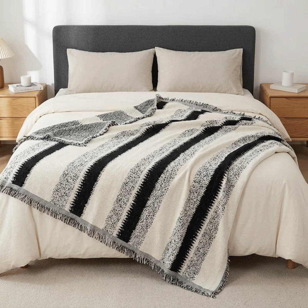Premium Chenille Fabric Reversible Sofa Throw Cover