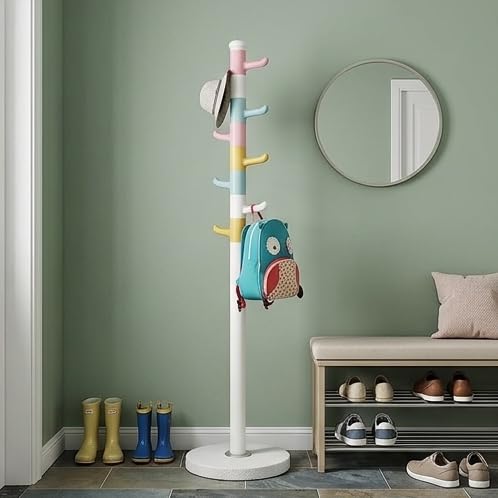 Modern Heavy Duty Freestanding Multi Hook Hanging Stand Organizer