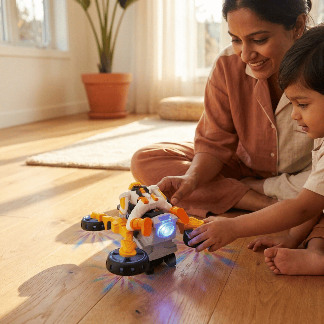 HOMERO 2-in-1 Electric Stunt Transforming Thrilling Motorcycle Toy
