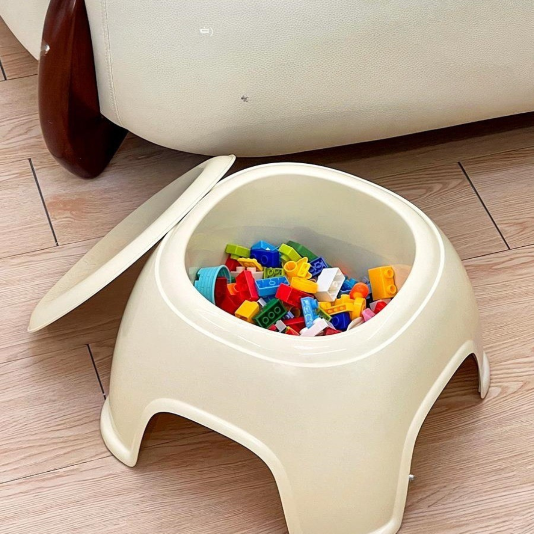 Homero Adorable Baby Stool with Storage and Anti Skid Pads