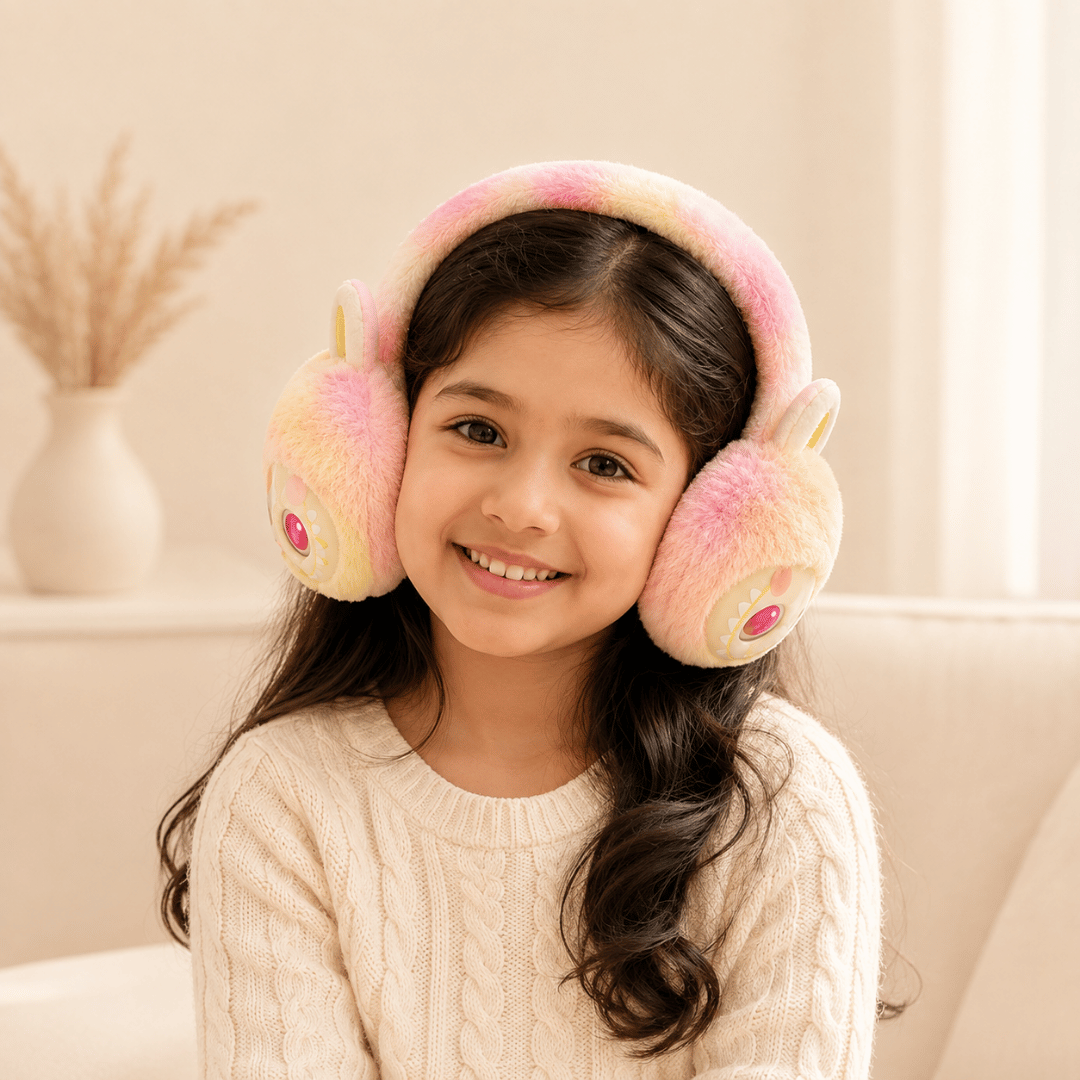 Cute Cartoon Labubu Soft Plush Earmuffs