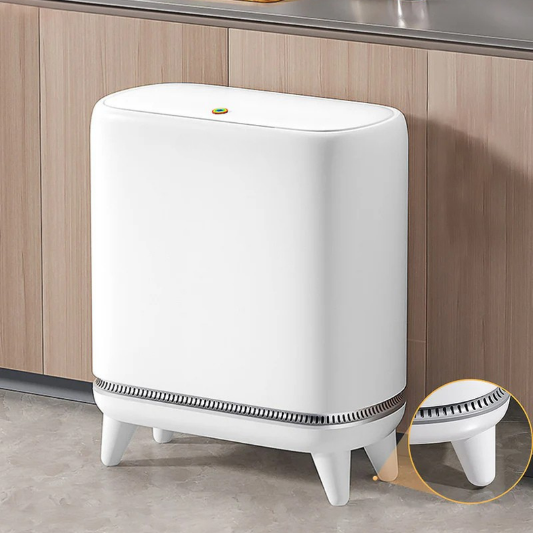 Homero Narrow Press-Top Space-Saving Slim Design Trash Can - 12.5L