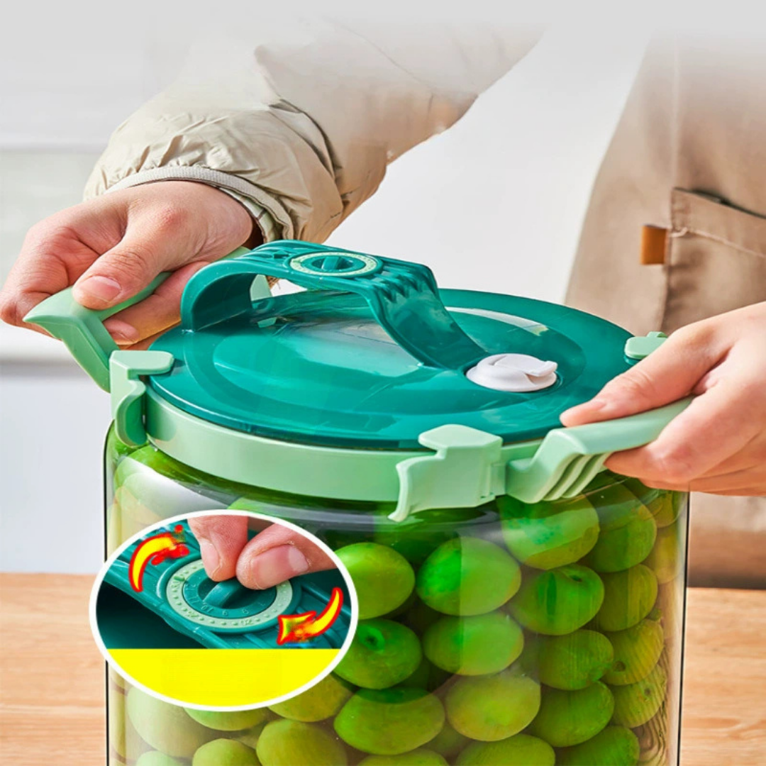 HOMERO Multi-Purpose Airtight Crystal Clear Thick Wall Design Storage Jar