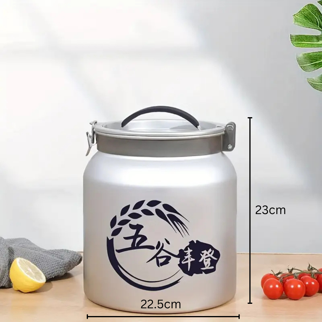 HOMERO Premium Airtight Grain Storage Barrel Double Seal Design