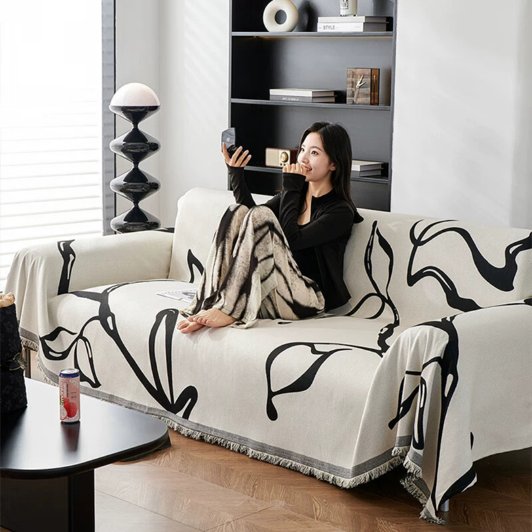 Luxurious Chenille Comfortable Reversible Chenille Sofa Cover