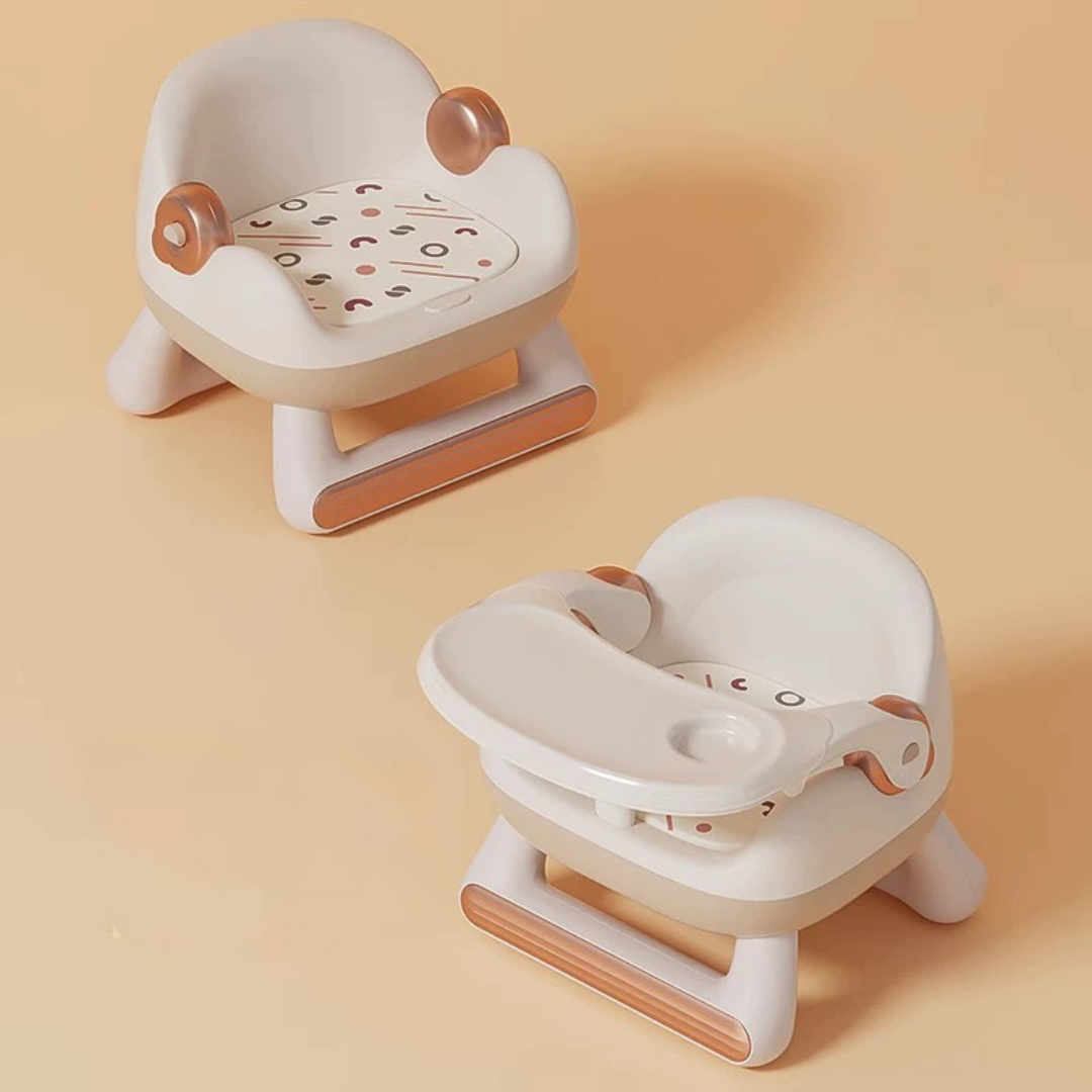 Baby Dining Anti Slip Lightweight Chair with Toddlers Cushioned Seat and Wheels