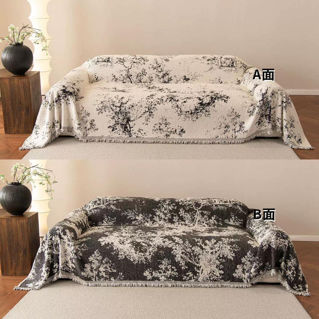Premium Soft Chenille Comfort Feel Throw Sofa Cover
