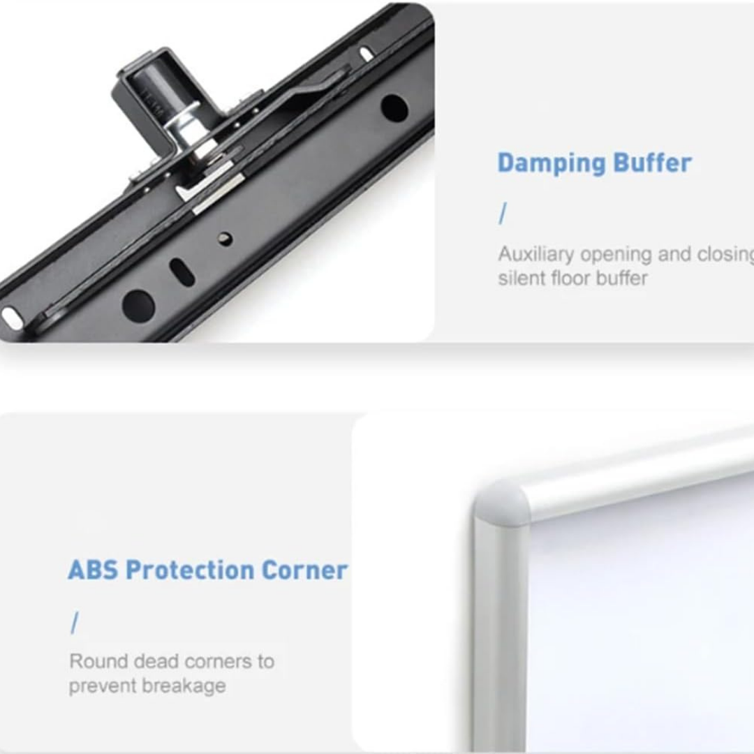 HOMERO Aluminum Wall Mounted Space Saving Folding Stool