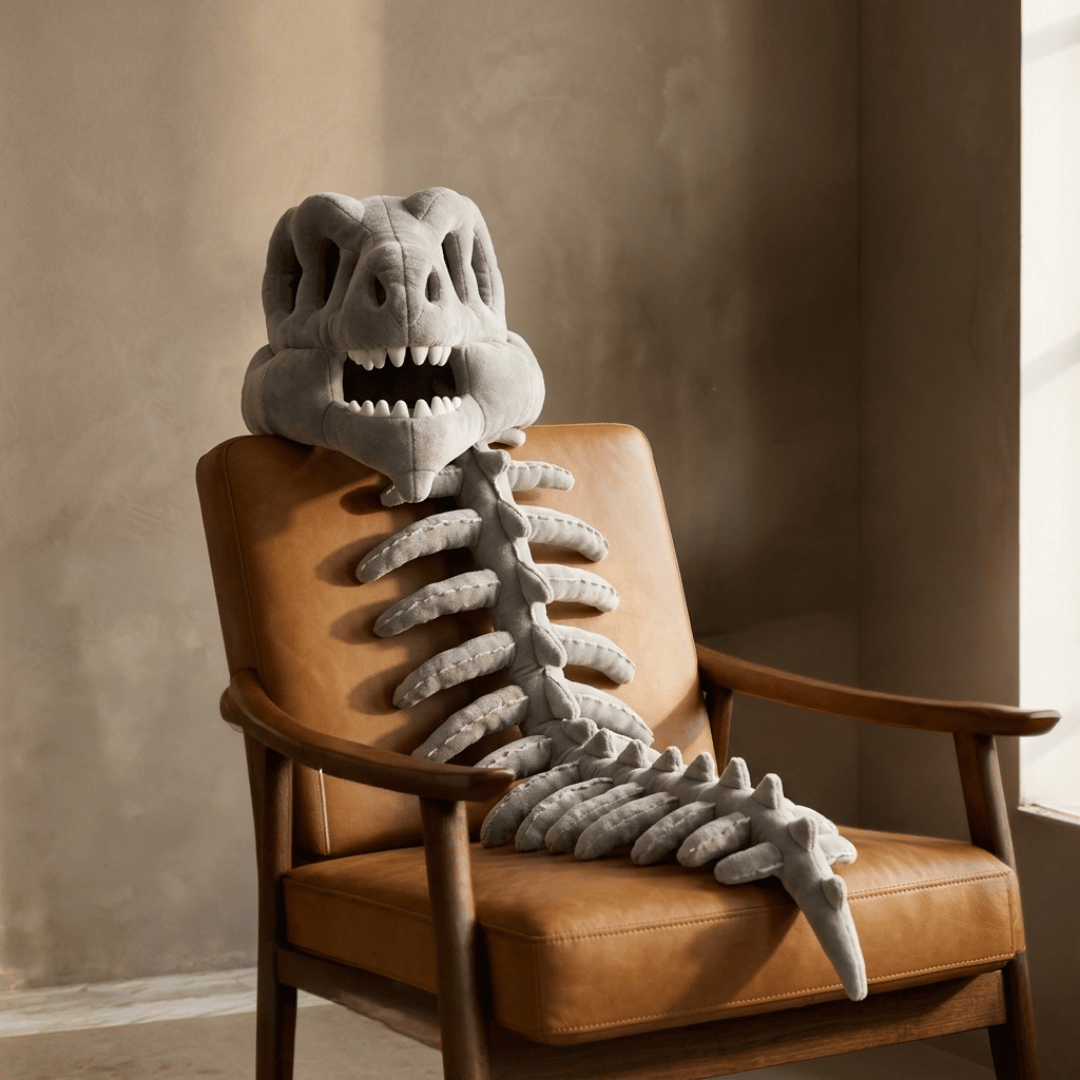 HOMERO Realistic Dinosaur Skeleton Costume with Skull Headpiece