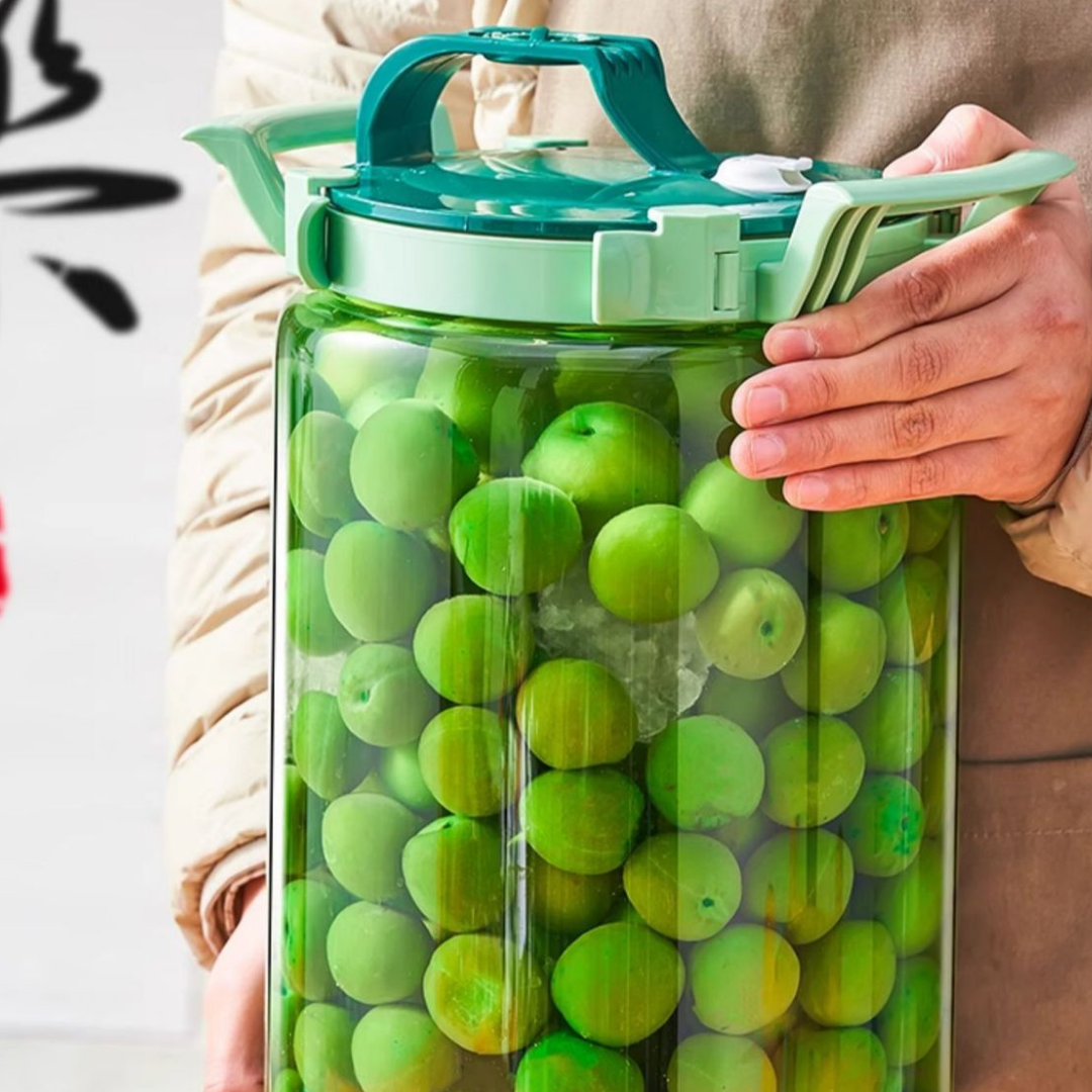 HOMERO Multi-Purpose Airtight Crystal Clear Thick Wall Design Storage Jar