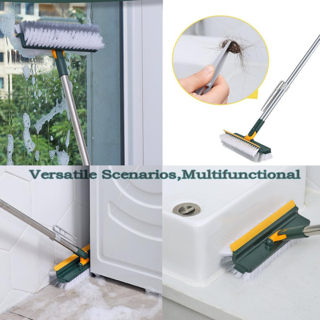 4 in 1 Adjustable Long Handle Multi-Angle Rotating Floor Scrub Brush