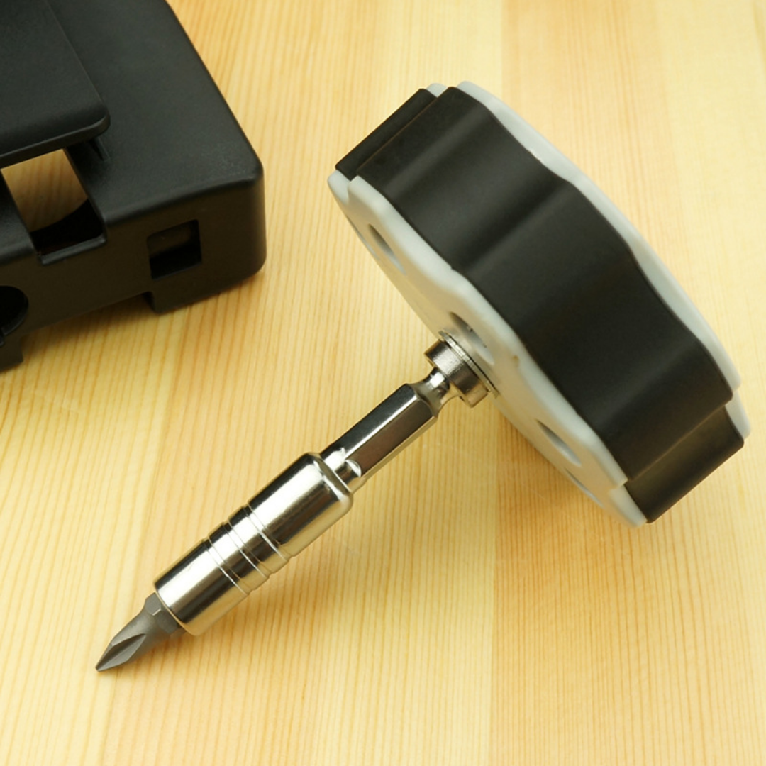 12 in 1 Magnetic Ratchet Screwdriver Set with 8 Bits