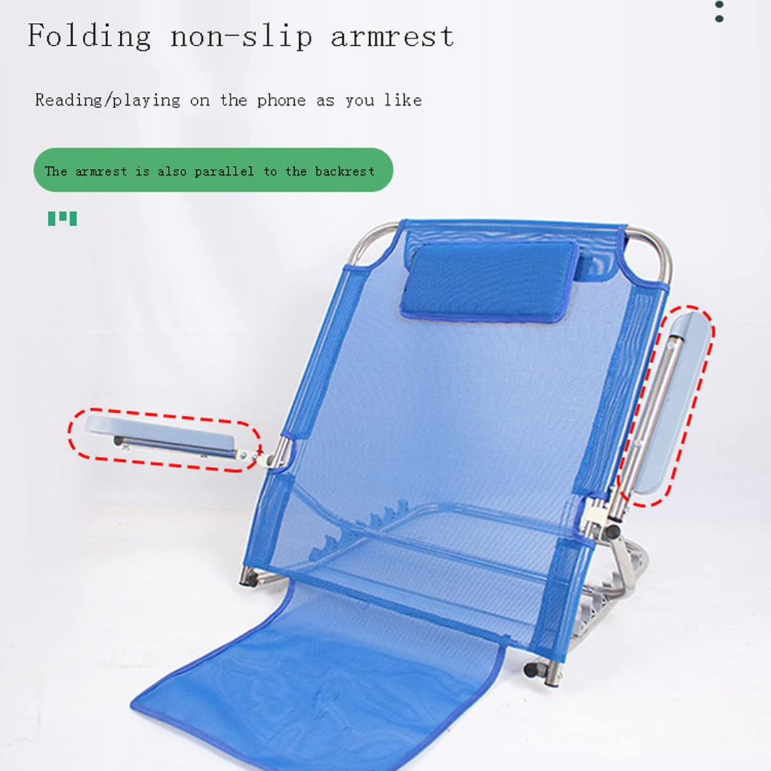 Homero Ergonomic Lumbar Support Adjustable Recliner Bed Backrest Chair with Armrest