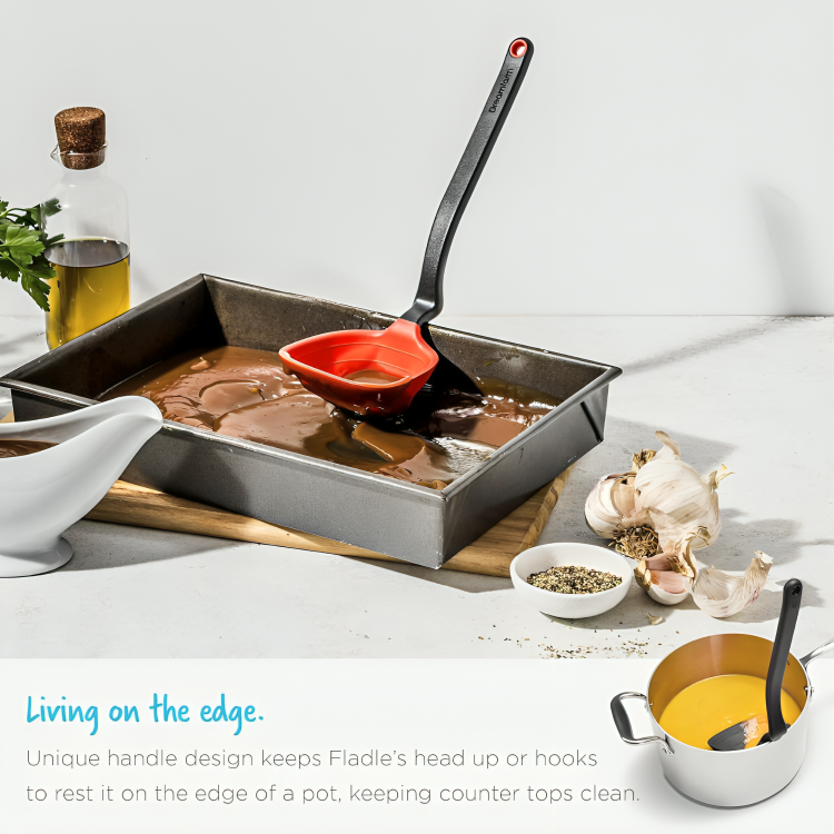 HOMERO Premium Fold-Flat Silicone Cooking Ladle