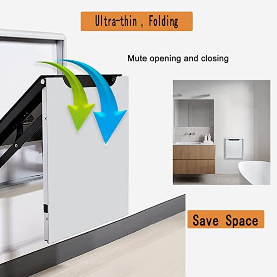 HOMERO Aluminum Wall Mounted Space Saving Folding Stool