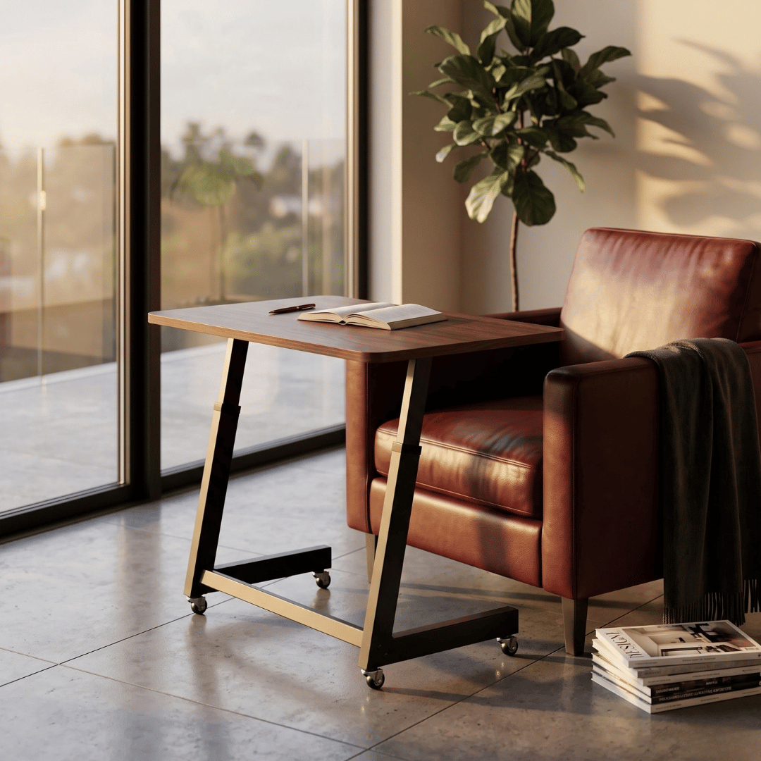 Height Adjustable Multipurpose Table with Wheels