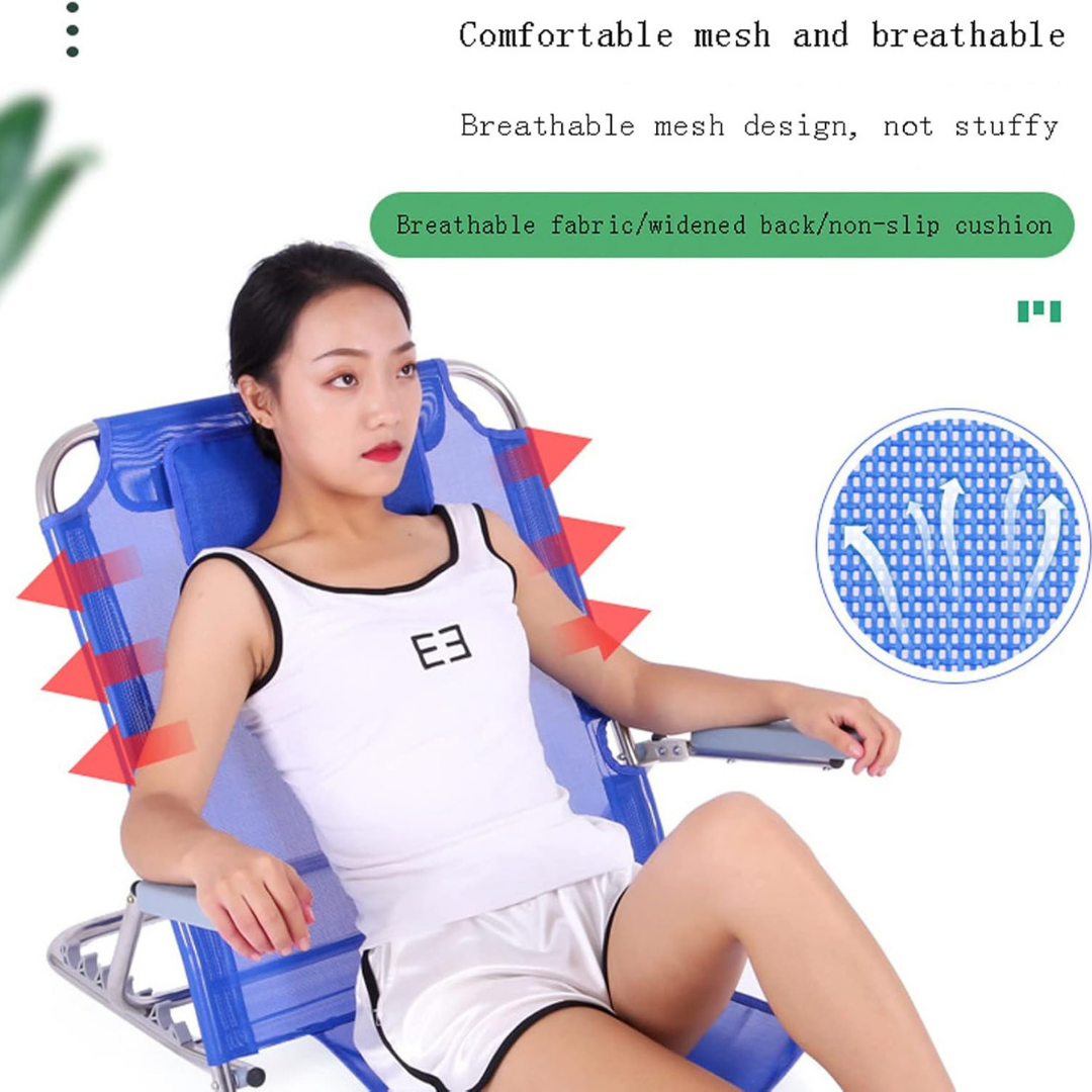 Homero Ergonomic Lumbar Support Adjustable Recliner Bed Backrest Chair with Armrest