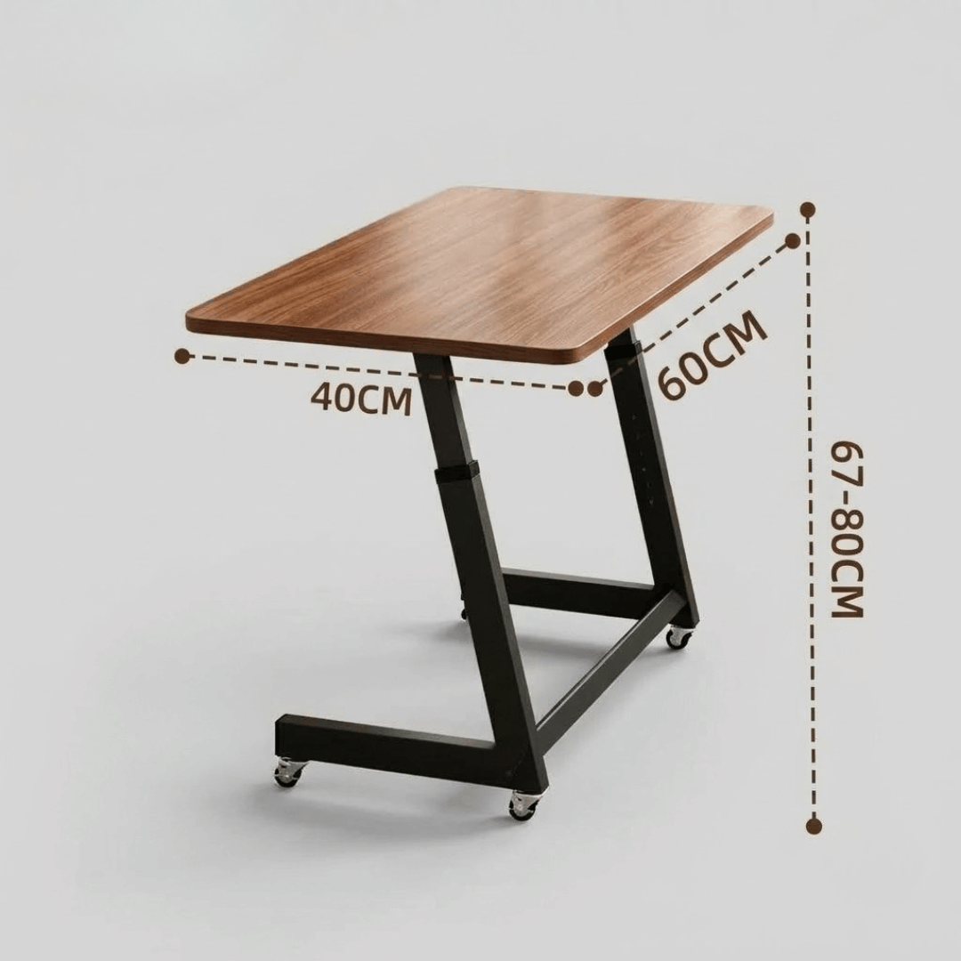 Height Adjustable Multipurpose Table with Wheels
