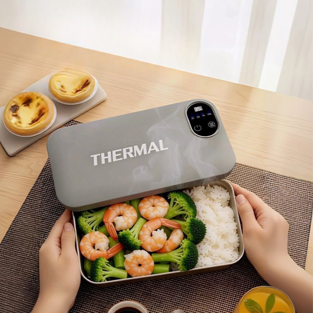 304 Stainless Steel Rechargeable Electric Heating Lunch Box (1.5L)