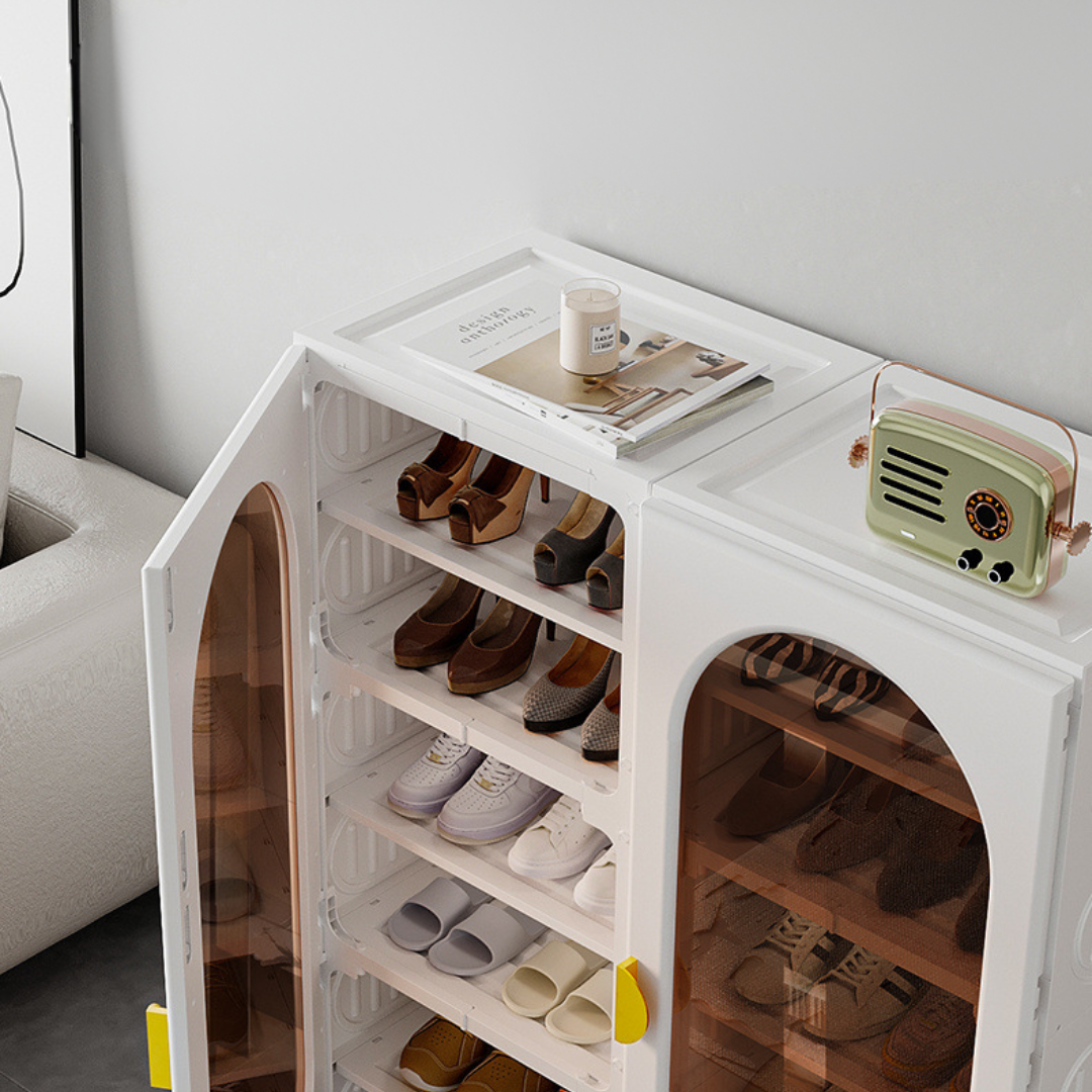 Multi-Layer Foldable Shoe Cabinet