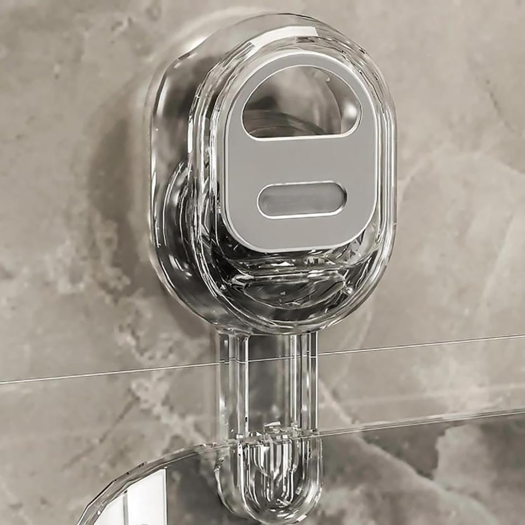 Homero Wall-Mounted No-Drill Bathroom Shelf with Drainage