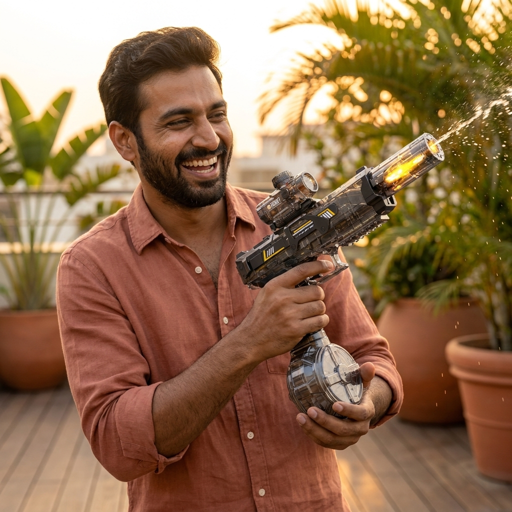 Homero LED Electric Water Gun with Rechargeable Battery Power