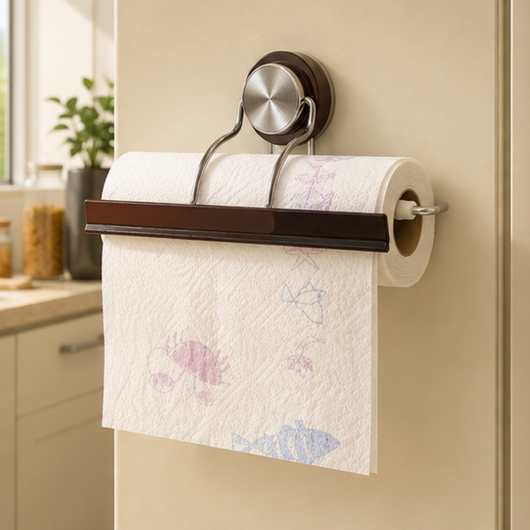 Multipurpose Suction Cup Kitchen Tissue Roll Holder