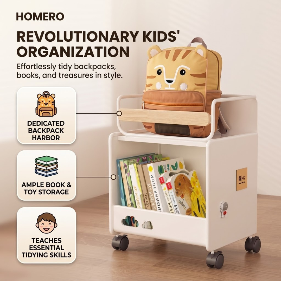 Multi Layer Rolling Storage Organizer with Lockable Wheels