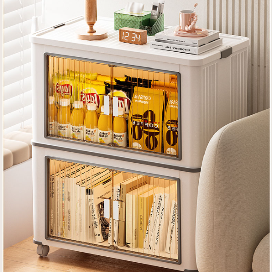 Stackable Multi-Layer Storage Cabinet