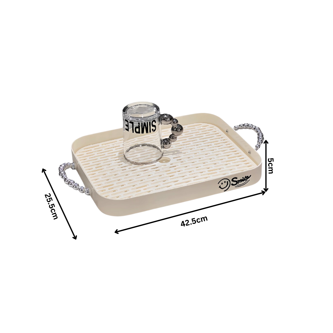 Elegance Detachable Double-Layer Acrylic Tea Tray