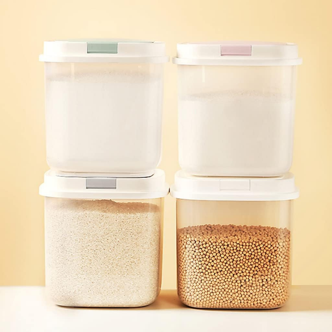 HOMERO Airtight Modern Translucent Grain Storage Container 10KG