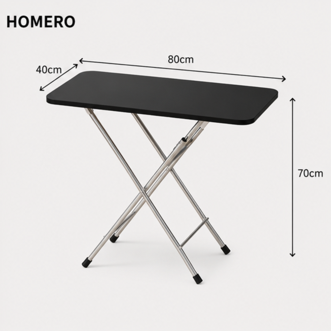 Multipurpose Space Saving Foldable Metal Frame Utility Table