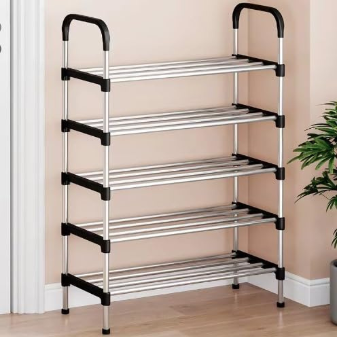 Multi Layer Stainless Steel Space Saving Shoe Stand