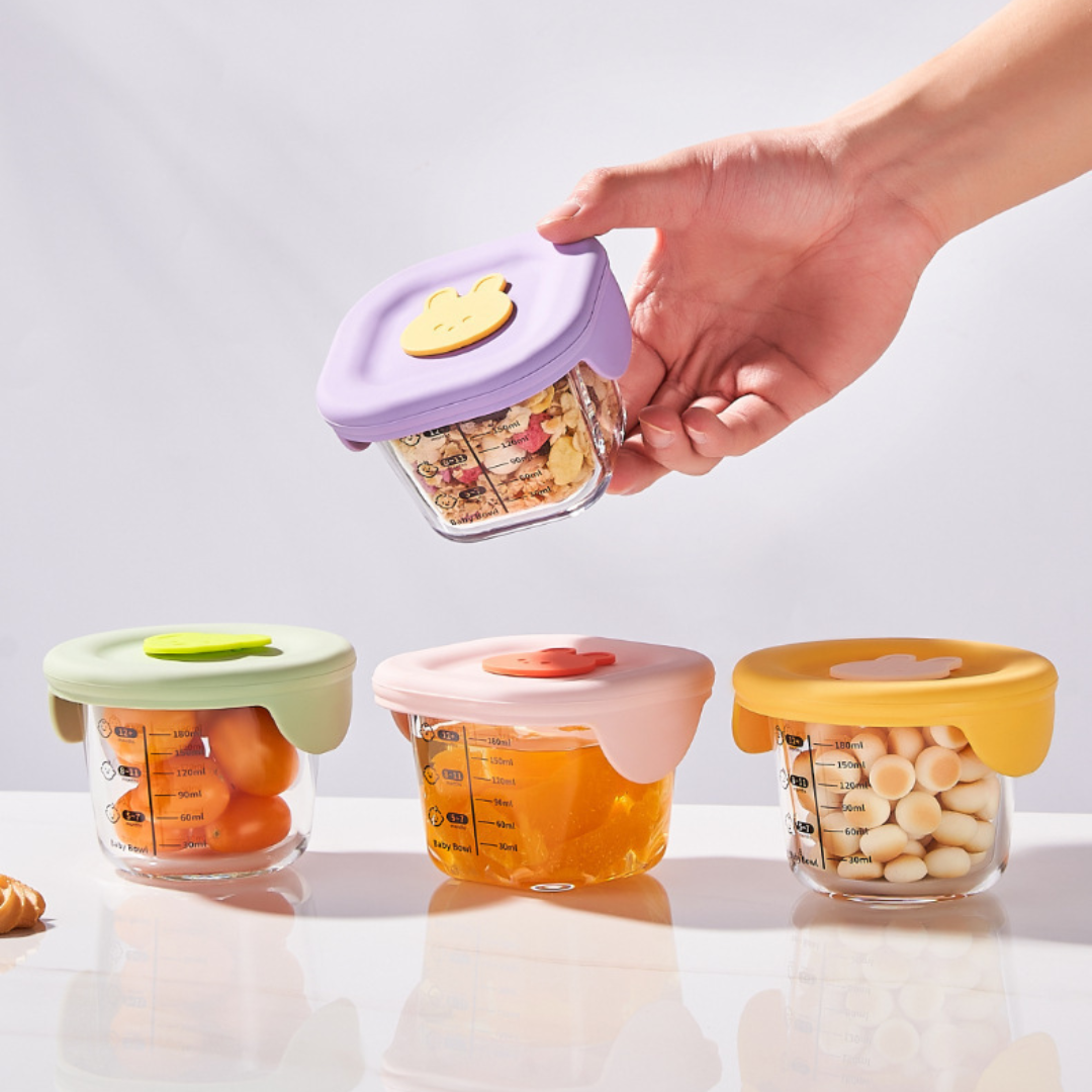 HOMERO Fresh Seal Baby Food Storage Bowl (180ml Capacity)
