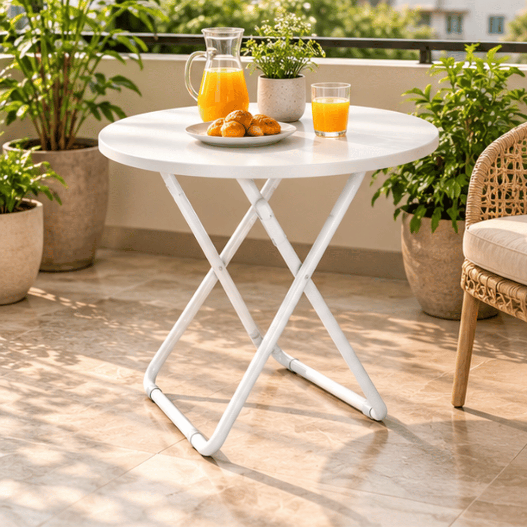 Modern Round Foldable Multiuse Table
