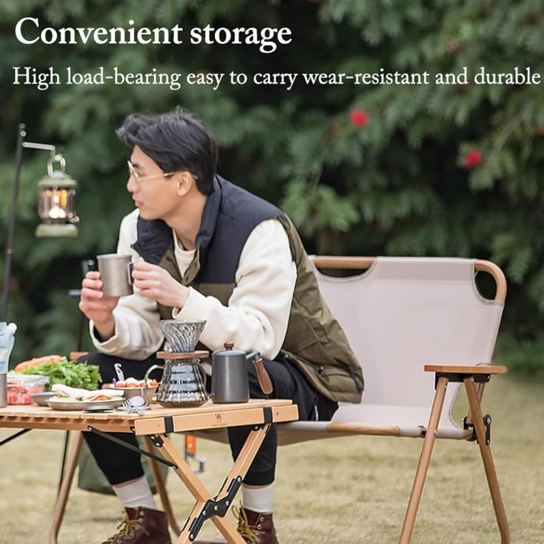 Homero Portable Outdoor Double Folding Chair Premium 600D Oxford Cloth Design