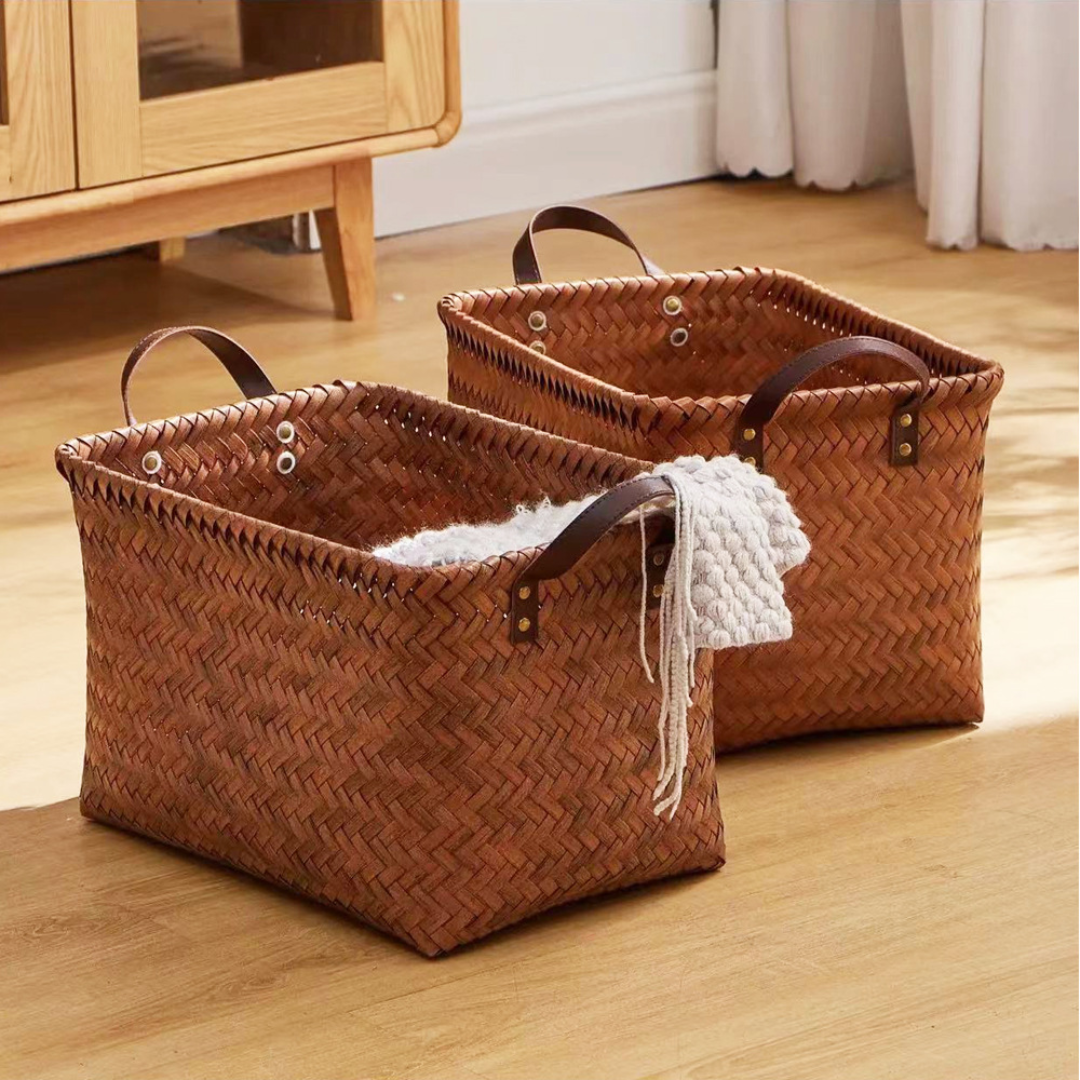 Homero Multipurpose American Style Hand-Woven Storage Basket