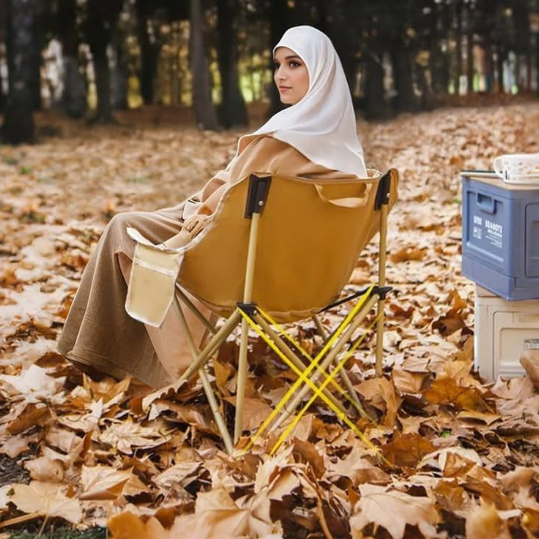 HOMERO Premium Foldable Camping Moon Lightweight Portable Chair